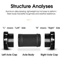 WEST BIKING Bike Bottom Bracket Adapter Aluminum Alloy Axle Waterproof Dustproof Sealed Bearing Axis Road MTB Bottom Bike Bracke
