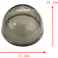 Original Dome Camer dark dome cover Surveillance CCTV Camera Housing Transparent Cover Protection Dome Mini Hemisphere cover