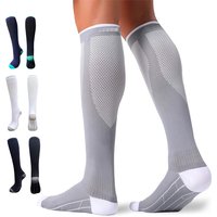 1Pair Compression Socks Women & Men Graduated 20-30mmHg for Running, Athletic, Flight Sock - Performance & Recovery
