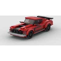 MOC super sports car building block assembly model toy, DIY car model assembly, collectible for home decoration, birthday gift