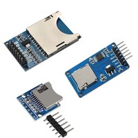Micro SD SDHC TF Card Adapter Reader Module Welded Pins with SPI Interface Level Conversion Chip Compatible with Arduino Raspber