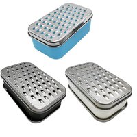 400D Cheese Grater with Saver Container 2 in1 Fruit Vegetable Chopper Onion Choppers with Container Stainless Steel Box and