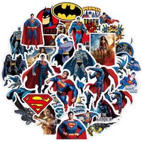 50pcs Superman & Batman Stickers - Waterproof Vinyl | Perfect for Decor Laptops, Water Bottles & Gifting Superhero Fans