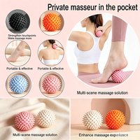 Foot Massage Ball With Spikes Sports Fitness Muscle Relaxation Massage Stick Shoulder Neck Leg Fasciitis Therapy Ball