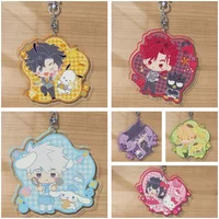 Anime KeyChain Women Link Click Key Chain for Men Xia Fei Key Ring Liu Xiao Acrylic Keyring Vein Pendant Cosplay Lu Guang Gift