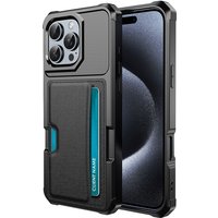 Leather Cards Slot Magnetic Stand Case For iPhone 17air 16e 15 14 13 12 11 Pro Max Plus Mini Camera Protection Cover, ZM02 DK