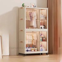 Plastic Bedroom Children Wardrobes Closet Girls Organizer Children Wardrobes Shoe Rack Penderie Enfant Room Furniture MR50CW