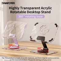 360° Rotatable Tablet Stand Adjustable Foldable Desktop Stand Holder Compatible For 8.7-12 Inch Ipad Pro/Air/Min Laptop Tablet