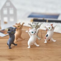 Lustige Katze Stifthalter Spielzeug Halterung Home Decor Festival Dekoration Charming Kitty Hold Everything Katze Kopfhörer Aufbewahrung 5-teiliges Se