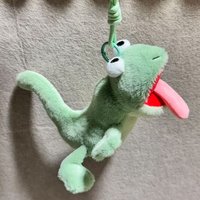 Green Frog Plush Keychain with Sticking Tongue Soft Stuffed Animal Keyring Cute Bag Pendant for Backpack Car Gift for Kids