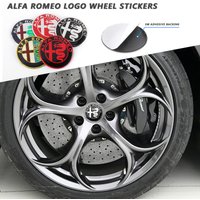 4PCS 56MM For Alfa Romeo Giulia Stelvio Giulietta 16 159 147 Mito Tonale Car Wheel Center Hub Cap Badge Sticker Auto Accessories