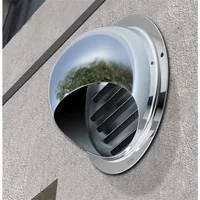 Stainless Steel exterior wall Exhaust Hood Rainproof Mosquito-Proof ventilate Bathroom Exhaust Cover Grille