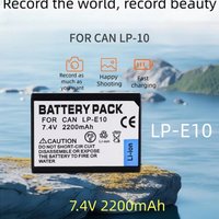 1-10PCS 3.7V LP-E10 digital camera battery 2200mAh LP-E10 rechargeable battery, suitable for Canon EOS 1100 1300D 1500D 3000D