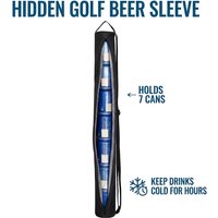 Beer Sleeve Beer Sleeve for Golf Bag 7 Can Insulated Cooler Sleeve Beverages Cold Sling Bag Cooler Bag Beverage Beer Sleeve