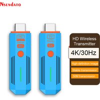50M Wireless HDMI Video Transmitter and Receiver Extender 4k Wireless HDMI Display TV Stick Adapter For Camera PC TV Projector