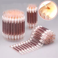 50Pcs Disposable Medical Iodine Cotton Stick Swab Home Disinfection Emergency Double Head Wood Buds Tips Nose Ears Cleaning