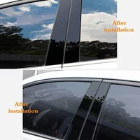 4Pcs High Quality Glossy Black Car Window Door Pillar Posts Trim For VW Golf Mk5 2003-2009 B C Column Cover Stickers