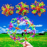 1 Pcs Outdoor Magical Colorful Telescopic Ball for Children Birthday Baby Shower Party Celebration Kindergarten Gift Reward