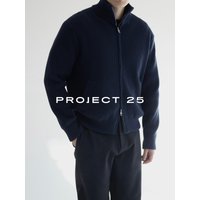 PROJECT 25 Men's Heavyweight Combed Cotton Anti-Pilling Zip-Up Cardigan – Premium Thick Knit Jacket for Autumn/Winter Commute