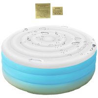 160cm Diameter Hot Tub Lid cover Inflatable Energy Saving Round Outdoor Spa Pool Windproof Rain Overflow Thermal Cover