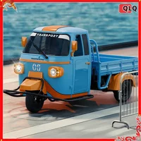 New 1/10 Full Scale Remote Control Three Wheels Truck 2.4G RTR RC Tricycle Model with LED Lights Music Effect Cars for Kids