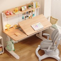 Household Kids' Study Desk Children's Learning Desk Height Adjustable, Ergonomic Student Writing Study Table