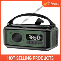 Portable 12000mAh Emergency Radio AM/FM/NOAA Weather Radio Solar Hand Crank Radio Flashlight SOS Alarm Power Bank Reading Lamp