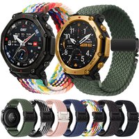 20 22mm Parachute Buckle Strap for Amazfit T-Rex3 Pro 48/44mm Nylon Wristband for Amazfit Bip 6 5/Balance 2/Active 2/Helio Band