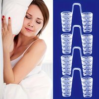 8pcs Silicone Nasal Strips - Mini, Portable, Soft, Breathable Sleep Aid for Snoring Relief, Unscented, Sleep Comfort