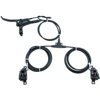 AliExpress nfox 3 Links Bicycle Brakes Power Off Hydraulic Brake E-Bike MTB Electric Scooter 2300mm Left Right Rotor Disc 1 To 2 Bike Accessorie