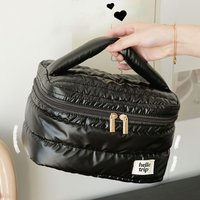 Modische Make-up-Tasche mit großer Kapazität, Reise-Organizer, tragbare Kulturtasche, multifunktionale Aufbewahrung, Kulturbeutel
