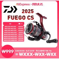 2025 Original DAIWA Fishing Spinning Reel FUEGO CS LT 1000-6000 Fishing Reels 5KG/10KG/12KG Power 5.3:1/6.2:1 Seawater Reels
