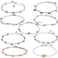 S925 Silver New Star Bracelet Women's Sparkling Meteor Chain Versatile Stackable Adjustable Bracelet Jewelry