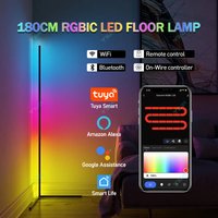 Lampa podłogowa Smart 145/180CM RGBIC Tuya Smart APP Sterowanie Zdalne Nordic Stand Lampa Nastrojowa do Dekoracji Pokoju Gracza