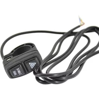 electric Bike Single Dual Hazard Indicator Switch Double Lock Button Electric Scooter Conversion Parts Cycling Accessories parts