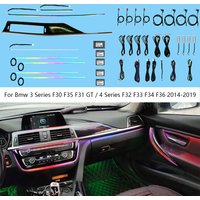 LED Ambient Light For BMW 1 2 3 4 5 Series F30F10 2010-2023 Car Decorative Neon Ambient Light Automatic LED Bar Atmosphere Lamp