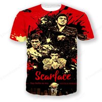 Movie Scarface 3d Print Tshirt Men Women Fashion T-shirt Tony Montana T Shirt Casual Short Sleeve Top Tee Graphic Tshirt Clothes