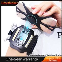 Running Armband Wristband Bracke 360° Swivel Cell Phone Holder for 4-7 Inch Smartphone Card Pouch for Running, Cycling