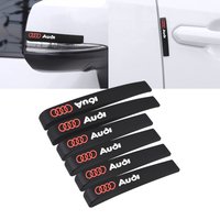 6Pcs Rubber Car Anti-Collision Bumper Strip Guards Protector Stickers For Audi Sline A1 A3 A4 A5 A6 A7 A8 B8 B9 B6 C6 Q2 Q3 Q5