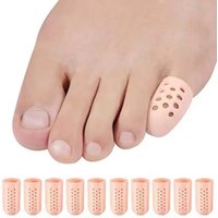1/20Pairs Silicone Toe Covers Women Gel Little Toes Protector Tube Foot Care Finger Caps Elasticity Prevents Blisters Separator
