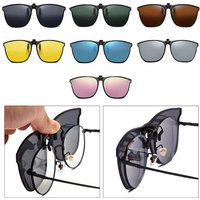 Fashionable TR Polarized Anti Glare Sunglasses Clip On Driver Goggles Night Vision Goggles Travel Fishing Myopia Sunglasses
