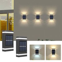 Solar-Wandleuchte für Außenbereich, LED-Wandleuchte, IP65 wasserdicht, automatische Ein-/Aus-Funktion für Veranda, Flur, Eingangsbereich, Garten, Terrasse