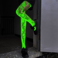 Glow In The Dark Luminous Fishnet Tights, Y2K Sexy Hollow Out Pantyhose One Size