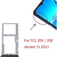 WAMY SIM Card Tray + Micro SD Card Tray Socket Holder Replacement For TCL 20Y / 20E / Alcatel 1S 2021
