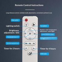 1Pcs DIY Accessories Universal Basic Remote Controller For Living Room Ceiling Fans With Light And Sleep ModeDesert Bling