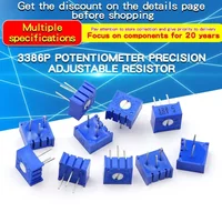 2PCS 3386P Potentiometer Precision Adjustable Resistance 1K/2K/5K/10K/50K/100K 102 202 502 103 503 104