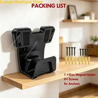 Nylon Gun Magnetic Bracket With Safety Trigger Device Wall Mount Display Stand Tactical Holder