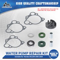 SJ Motorcycle Accessories 19229-KZ4-620 Water Pump Rebuild Kit Gaskets Seals BEARING For Honda CR125 CR125R 1990-2004