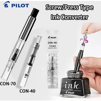 PILOT Fountain Pen Ink Converter CON-40 Screw Rotary/CON-70 Push Type 0.4/1.1ml Ink-Filler Absorber Original Japanese Stationery