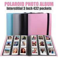 1pc , 432 Pockets Photo Album for Fujifilm Instax Mini 12 11 9 Evo 90 70 40 8 7 LiPlay Instant Camera